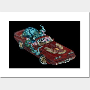 Octopus Car Posters and Art